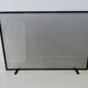 Fire screen for minimalist fireplace, modernist, 1970, brass