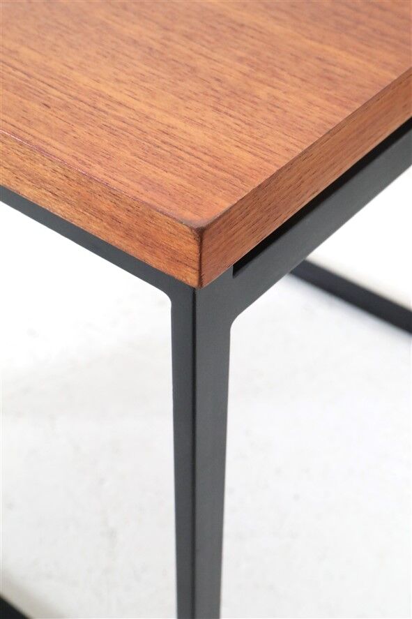 Table d'appoint en teck Rare Rego / Günter Renkel “Twen” / Design moderne du milieu du siècle / Années 1950 / Modernisme des années 1960