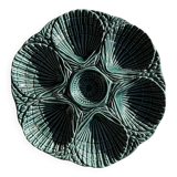 Plat à compartiment coquillages turquoise D28
