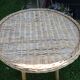 Rattan side table