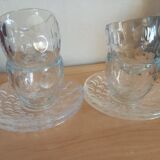 Set 4 cups 4 sub-cups Guzzini bubble model Venice