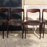 4 Scandinavian chairs from the 60s