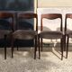 4 chaises scandinaves années 60