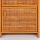 Armoire vintage en rotin et osier