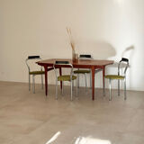 Vintage teak Scandinavian extendable dining table