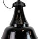 Industrial Black Enamel Bauhaus Pendant Lamp, 1930s