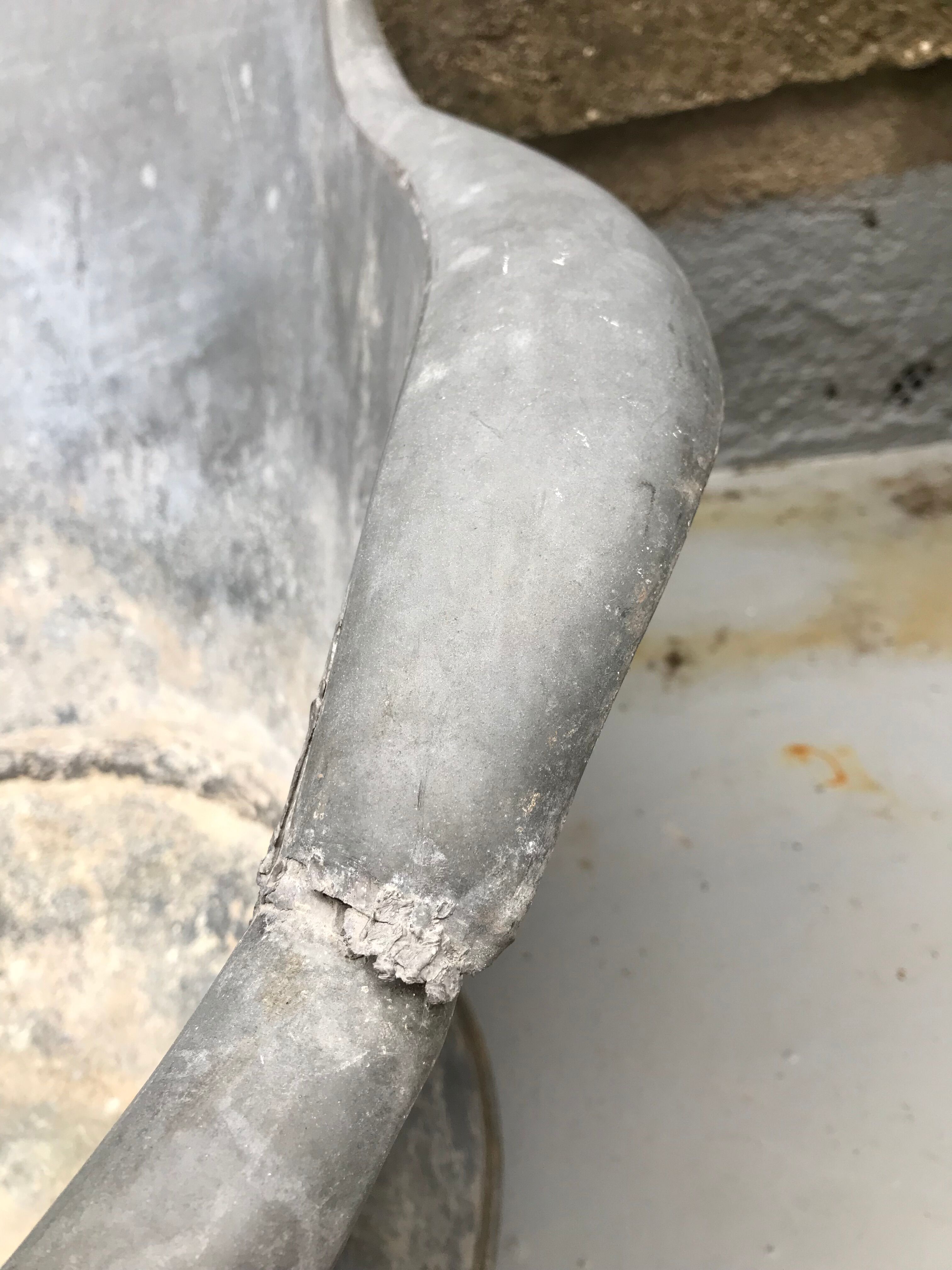 Zinc backrest bathtub XIX