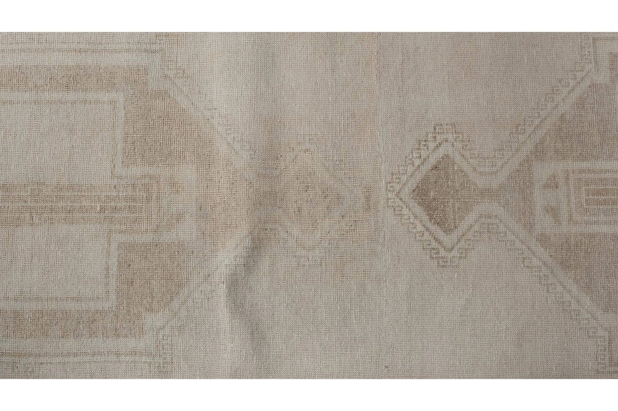 Vintage Turkish hallway rug 98x856 cm
