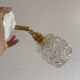 Paire d’appliques murales avec globes vintage en verre