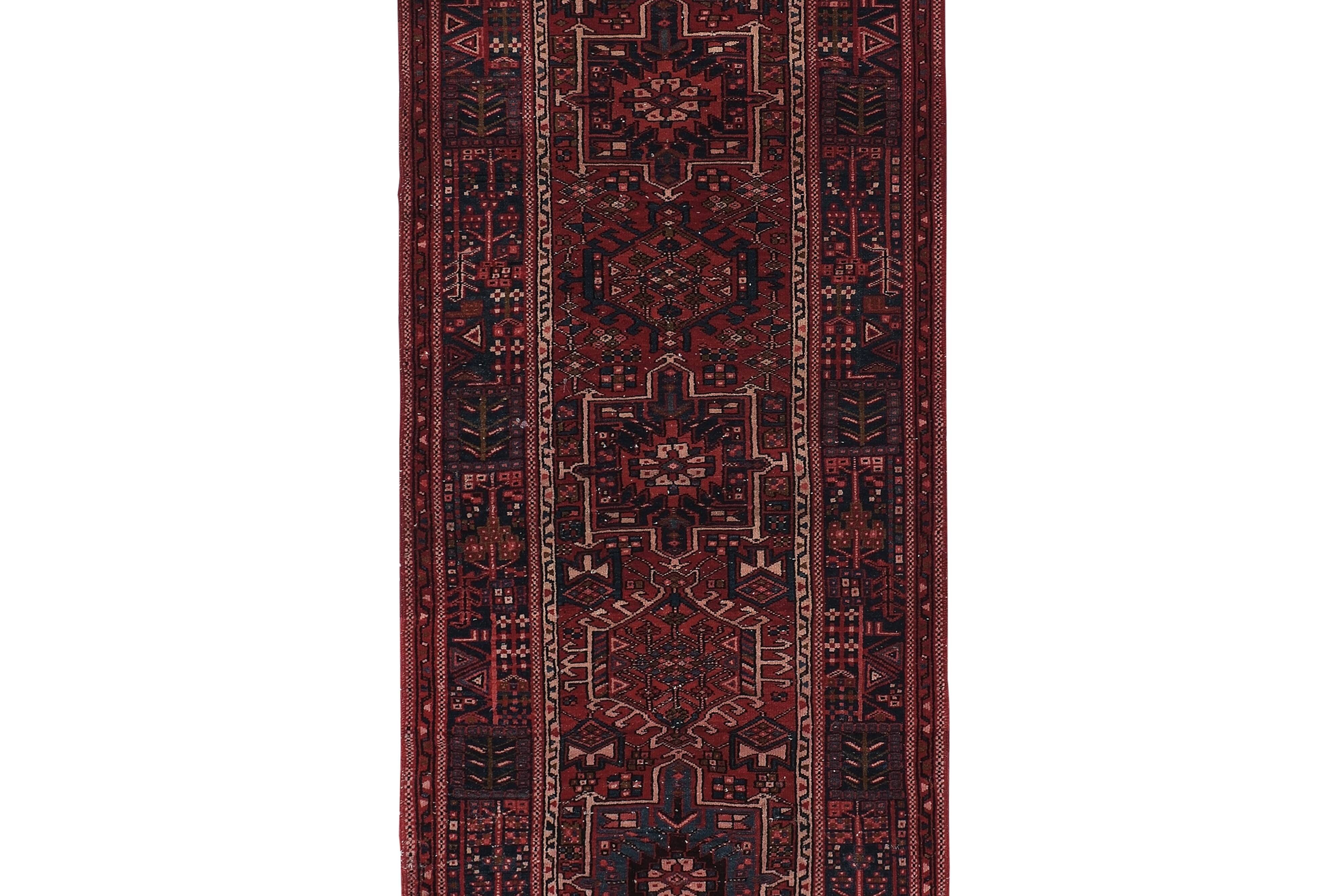 Vintage Turkish Oushak Rug Handwoven 112x330 cm