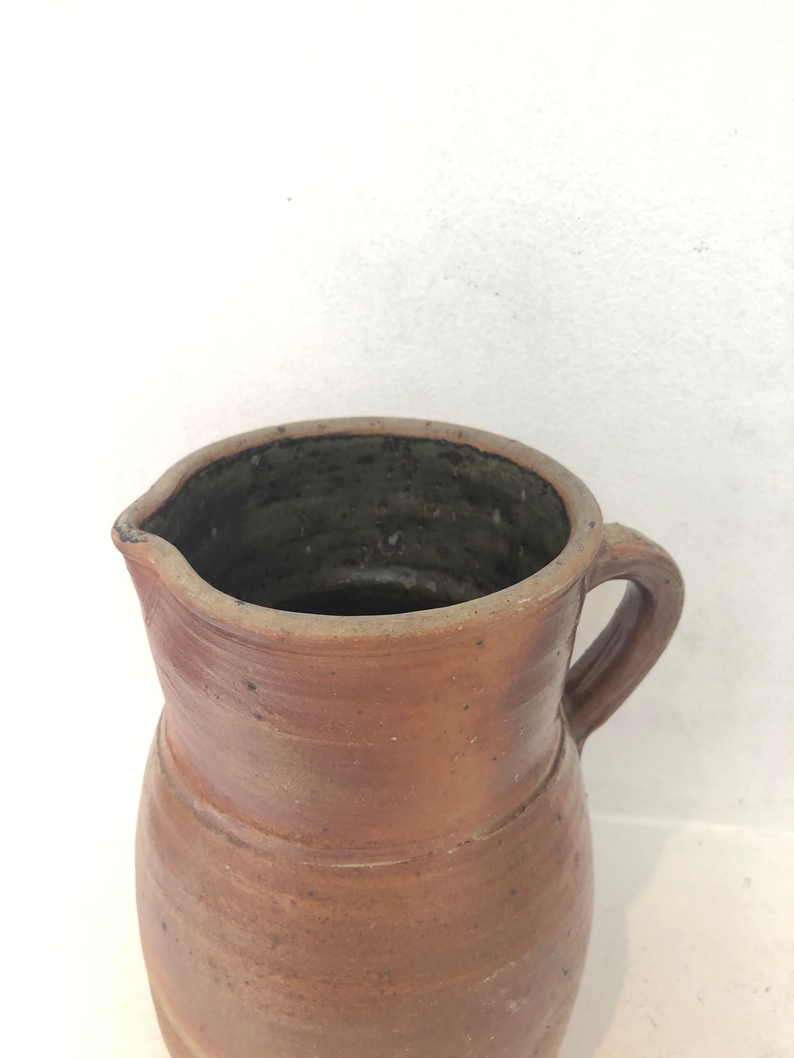 Artisanal terracotta milk pot, 1970