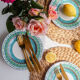 Lot de 5 assiettes Palacio provence