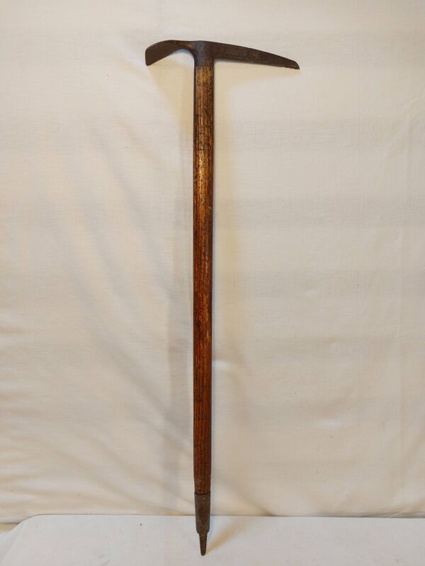 Ancien Piolet de montagne Claudius Simond Chamonix Mont-Blanc 83 cm