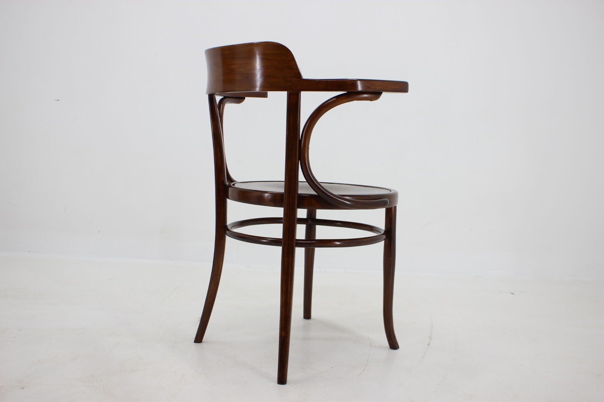 1910s office armchair J&J Kohn Nr.704 and side table,Czechoslovakia