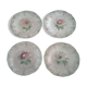 4 Old plates. Flowers. 19th