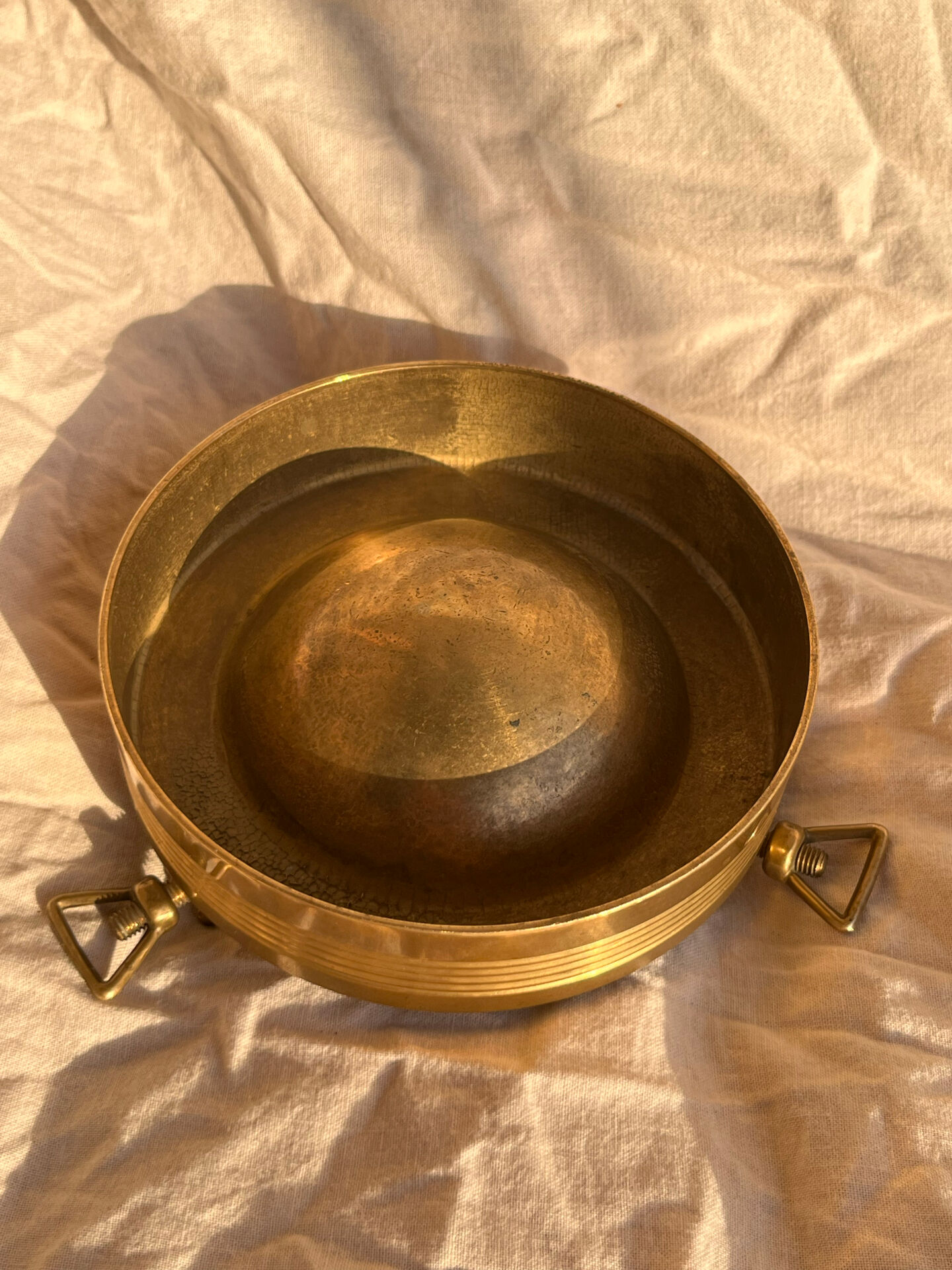 Vintage Porthole Ashtray in Brass