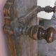 Ancient indian coffee table - massive teak