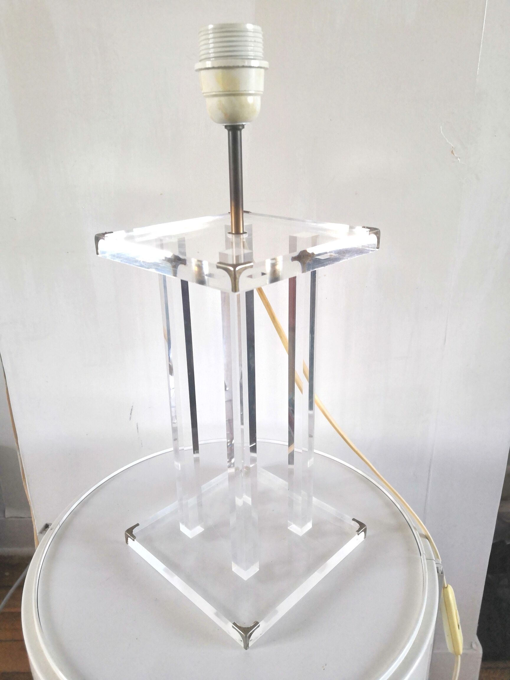 Lamp base design David Lange model Crystal 70s