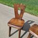 Lot de 3 chaises brutaliste Aranjou style olavi Hanninen