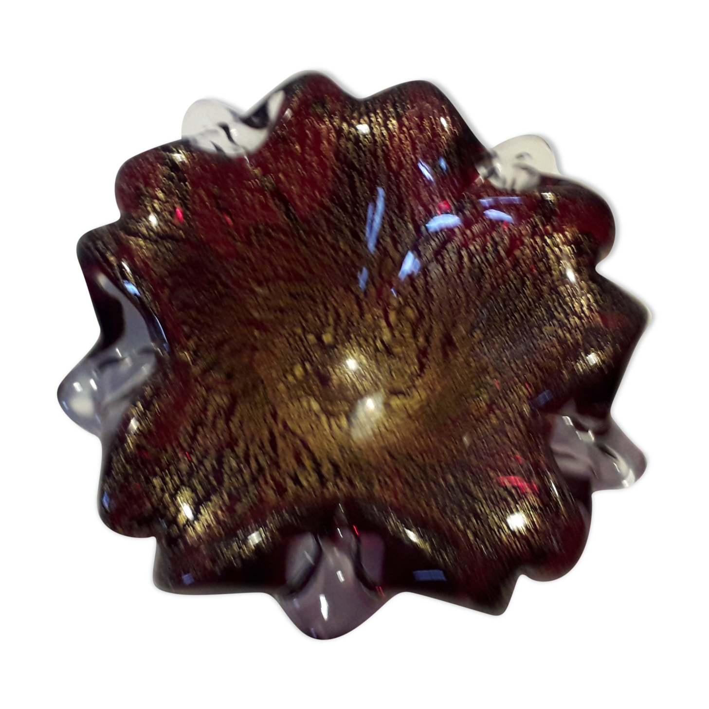 Empty Pocket Murano Inlaid With Gold