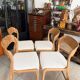 Set of 4 Baumann sleigh chairs