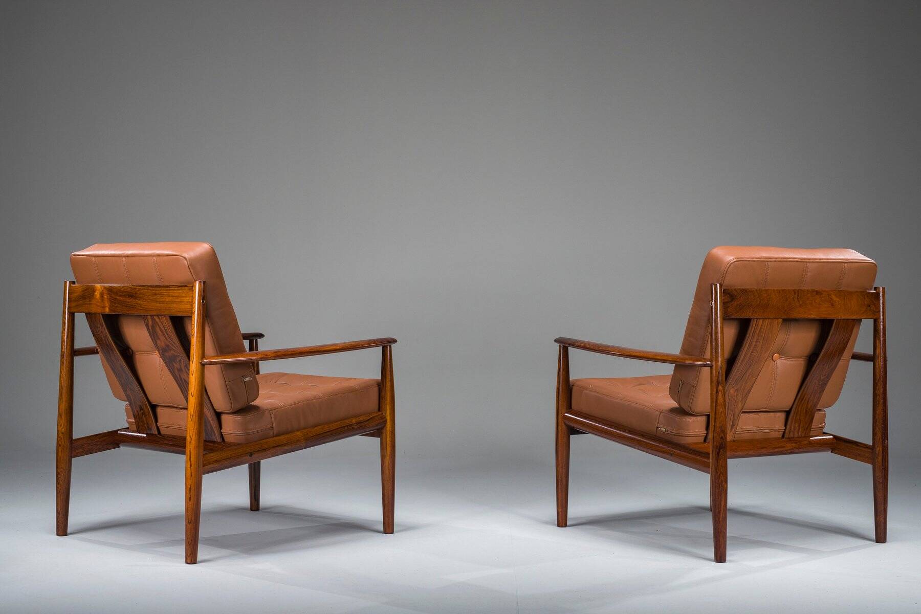 Set of Model 118 armchairs in rosewood by Grete Jalk for France & Son, 1960s