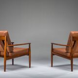 Set of Model 118 armchairs in rosewood by Grete Jalk for France & Son, 1960s