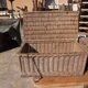 3 panières, old Wicker suitcases