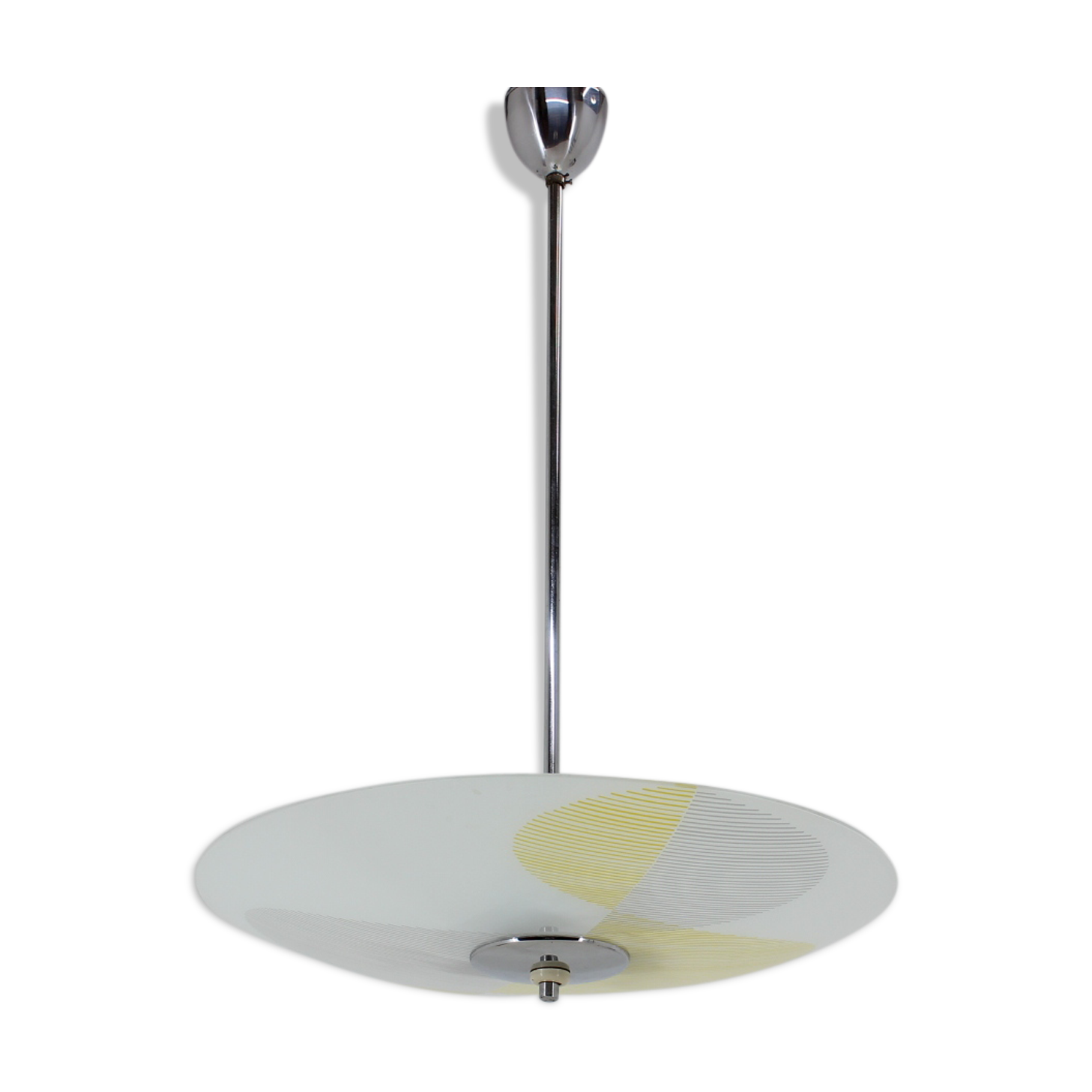 Retro glass pendant in style of Brusel, 1960's.