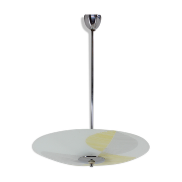 Suspension en verre rétro dans le style de Brusel années 1960.