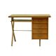 Vintage 1950 crossed  and compass legs desk