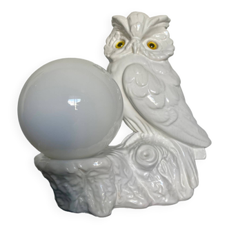 Ceramic owl lamp