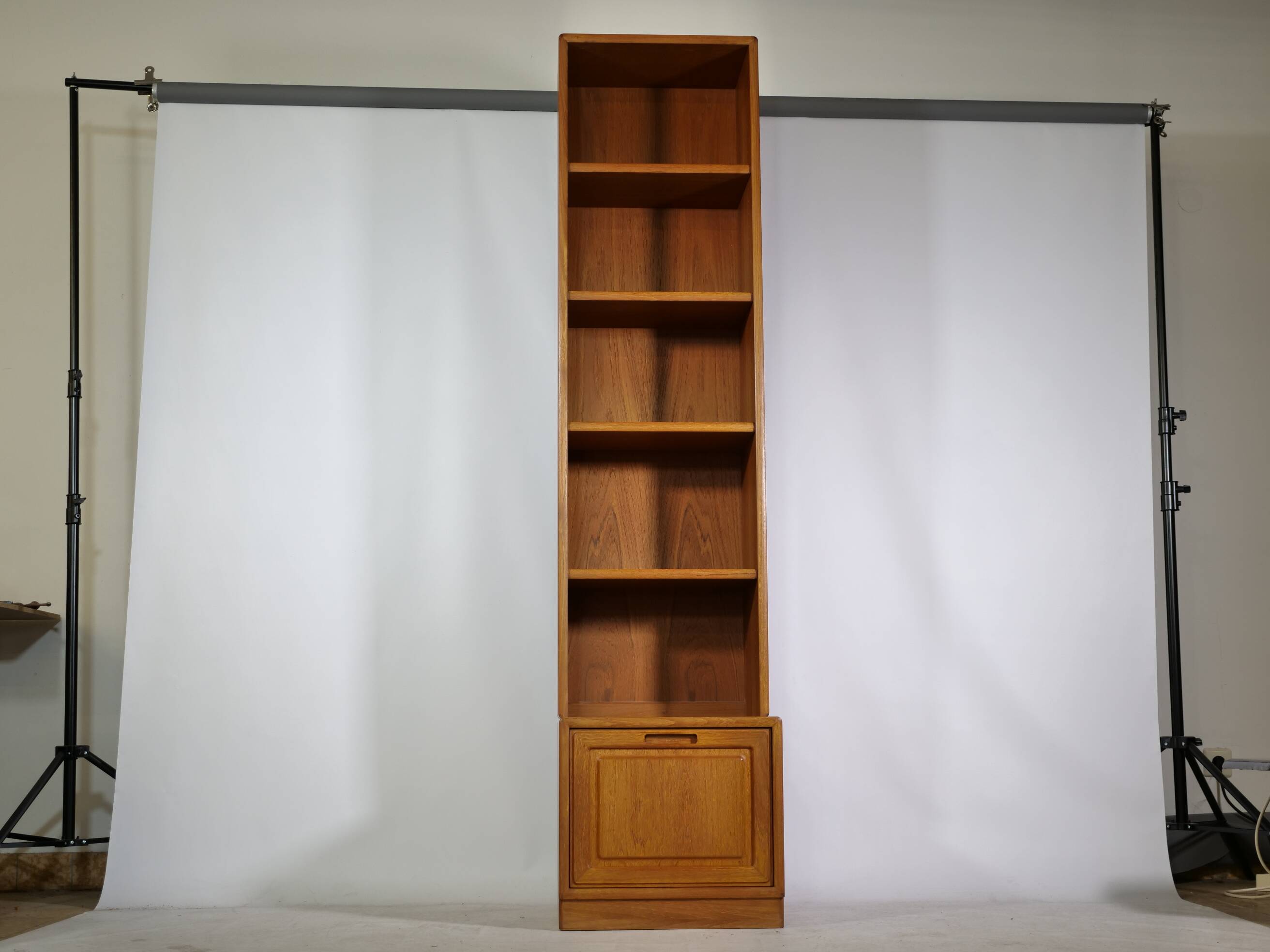 Bibliothèque en teck Skandi Design années 70 étagère 4