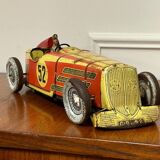 Charles Rossignol Bugatti 52 Tin Racing Car Toy from the 1930s
