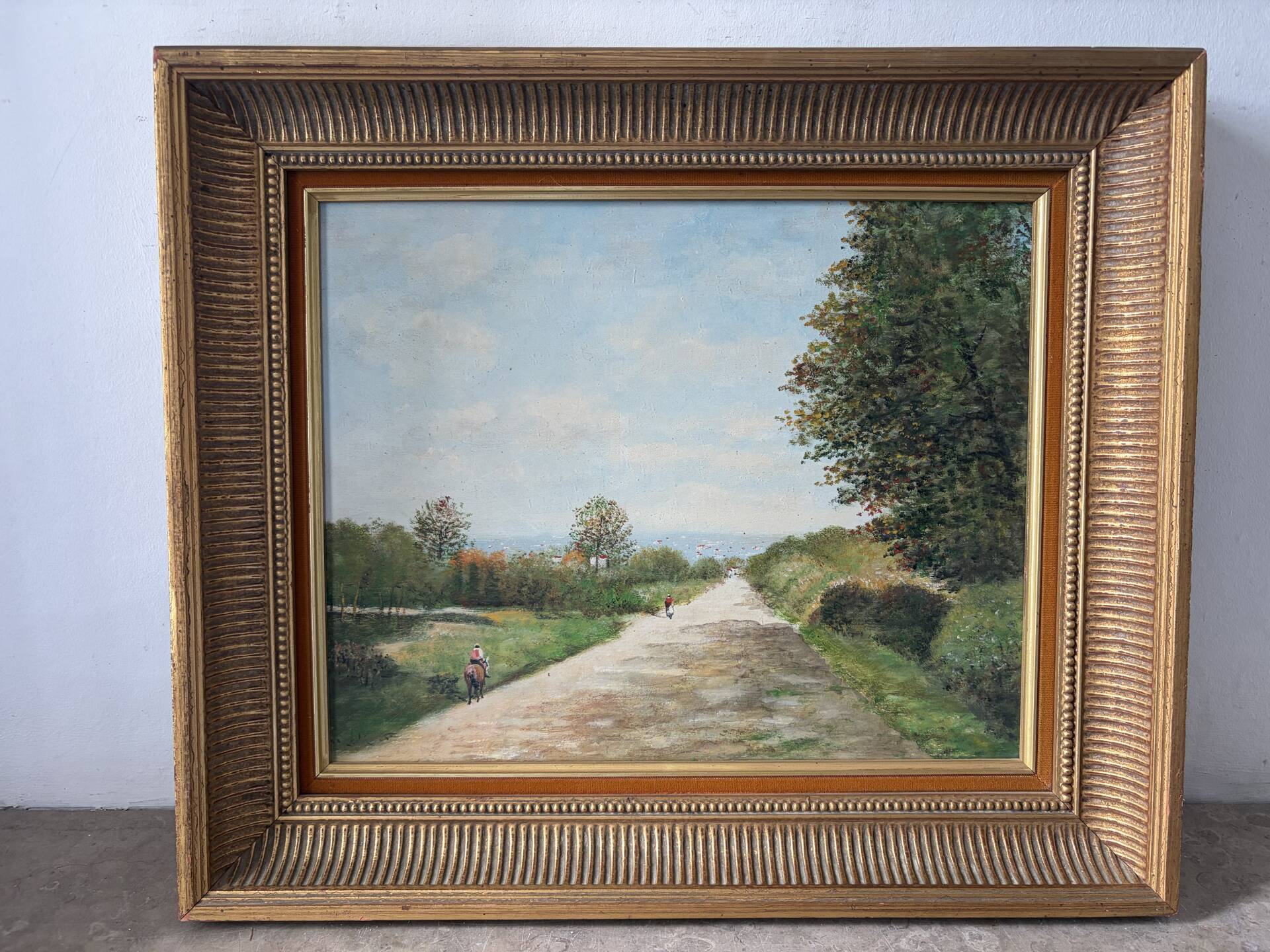 Landscape of the 20th century, oil on canvas