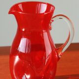 Red glass decanter