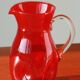 Red glass decanter
