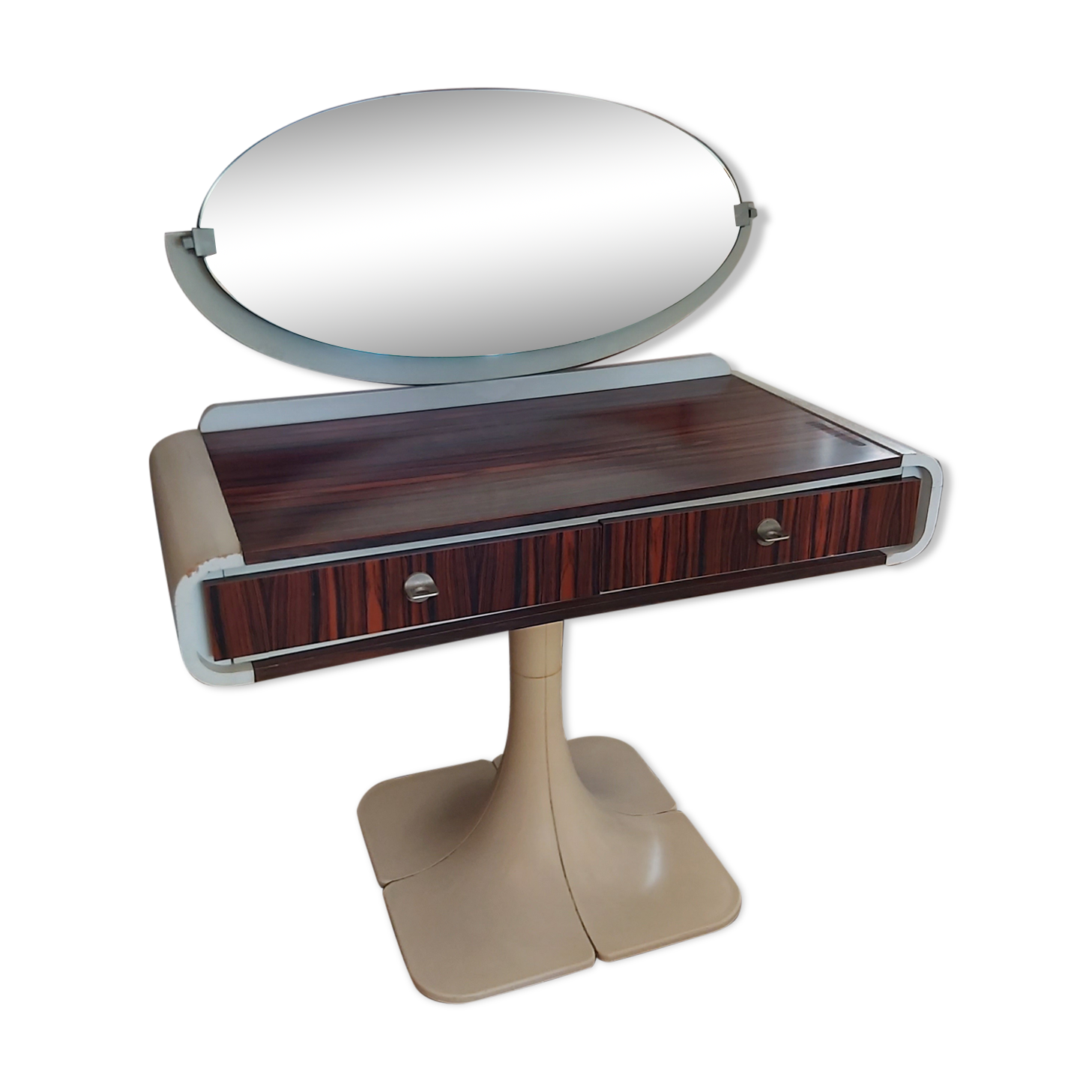 Coiffeuse années 70 pied tulipe