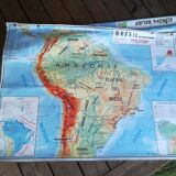 School map poster vintage Brazil Edition MDI