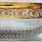 Large flared St Louis Crystal model Thistle gold.