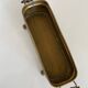 Antique brass planter with porcelain handles