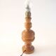 Turned wooden lamp base