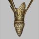 P. crespy art deco chandelier blend of bronze, pink, yellow