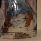 Very large vase signed