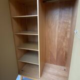 Armoire Parisienne Placard vestiaire atelier bois Mid-century vintage scand