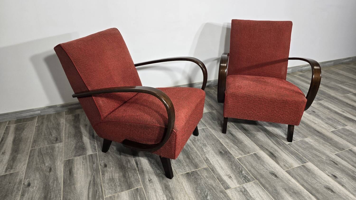 Set of Vintage Armchairs by Jindrich Halabala, 1940s