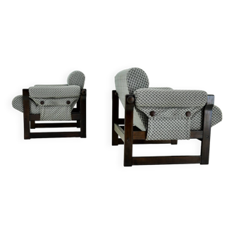 Paire de fauteuils vintage par Hikor, Tchécoslovaquie, années 1969
