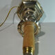 Candle holder pique candle candle old 19 century bronze silver mounted foot lamp