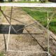 Old small outdoor table