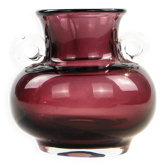 Vase, moderne du milieu du siècle, en verre, Pologne, années 1970